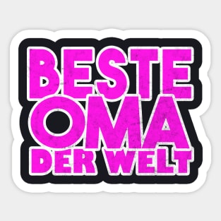 Beste Oma der Welt Spruch Geschenke für Omas Sticker